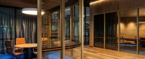 modern plywood office interior design