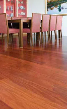 Armourfloor Sydney Blue Gum plywood dining room