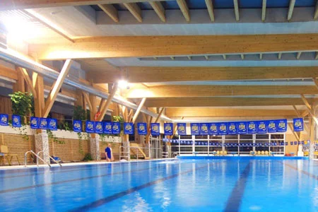 school pool marine plywood wall ceiling