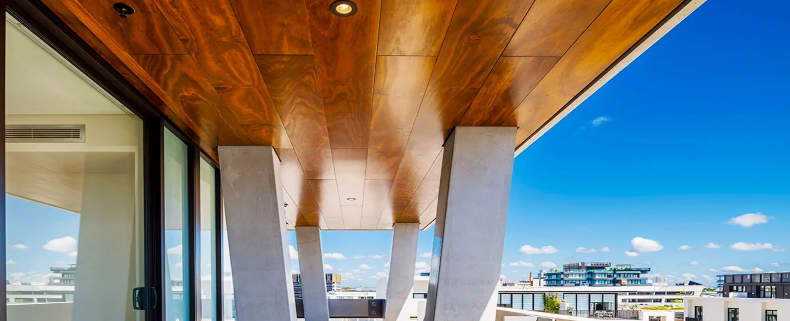apartment plywood soffit